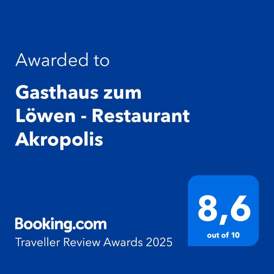 Gasthaus Zum Loewen - Restaurant Akropolis 하우사크 외부 사진